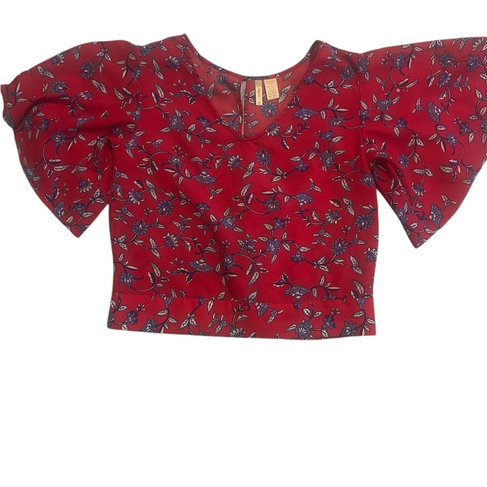 Japana Floral Open Back Top Small